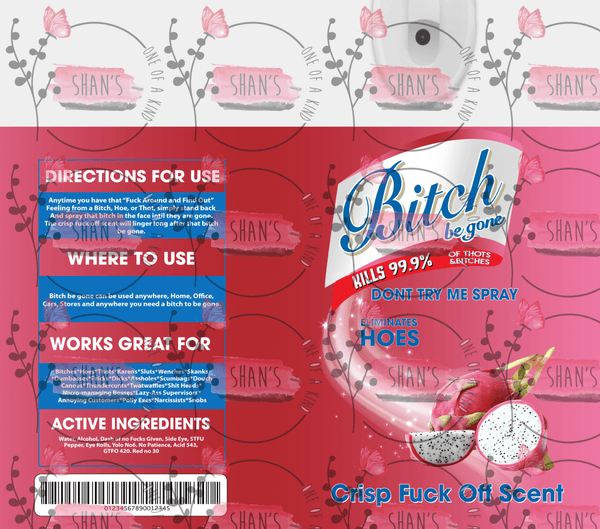 Bitch Spray - Dark Pink & Red
