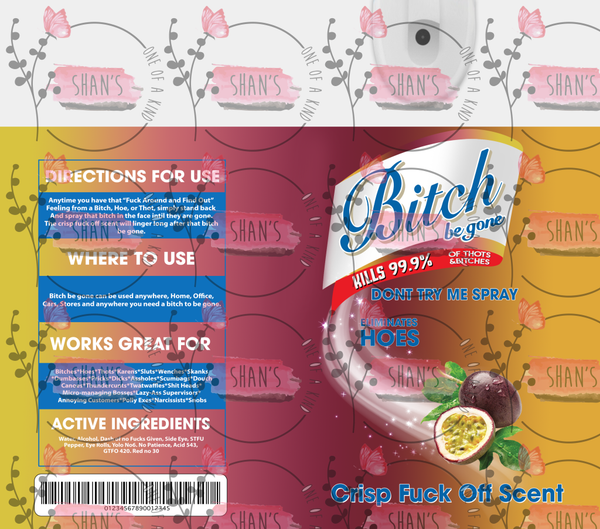 Bitch Spray - Maroon & Yellow