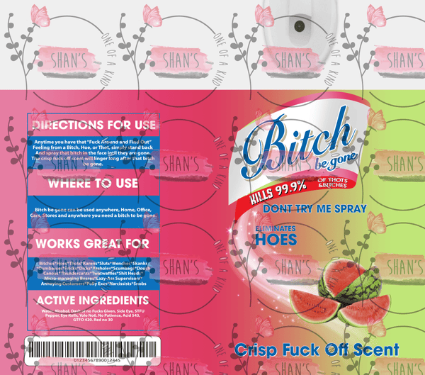 Bitch Spray - Watermelon Pink Green