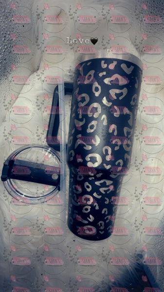 Leopard Tumblers Black