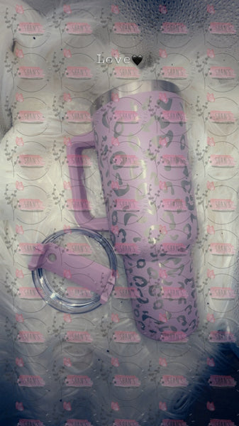 Leopard Tumblers Lilac