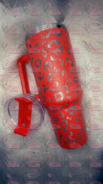 Leopard Tumblers Red