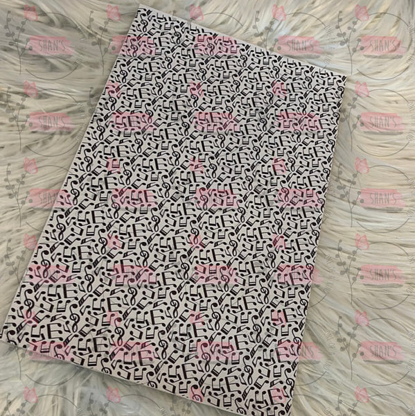 Black White Music Notes