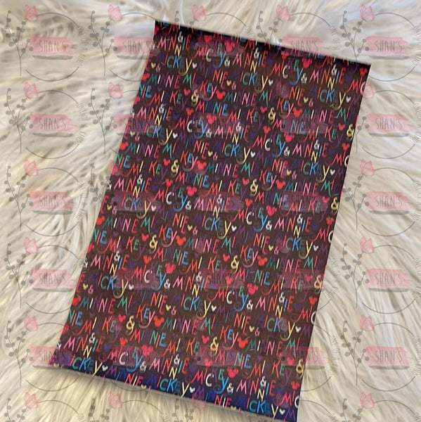 Colorful Mr Mouse & Mrs W/ Ears