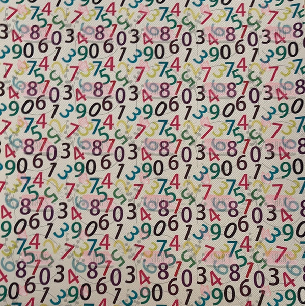 Colorful Numbers School Theme