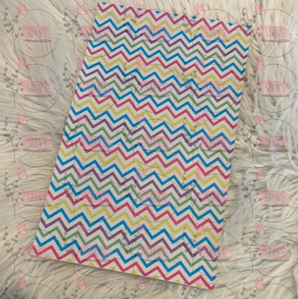 Colorful & White Chevron