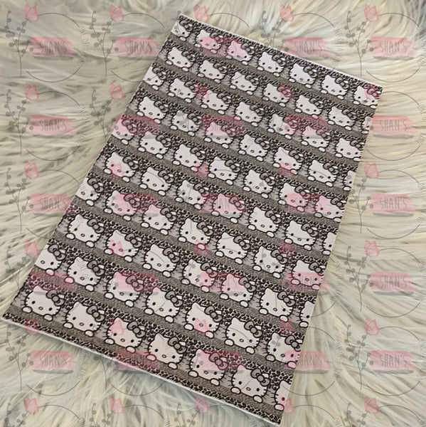 Cute Kitty W Leopard Stripes