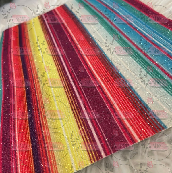 Glitter Serape Neon Brights