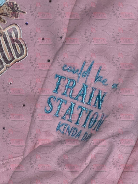 Hoodie Pink- Large * Waiting For Custom Design*