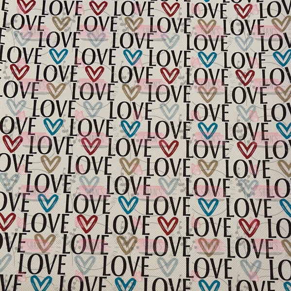Love W/ Sketch Hearts