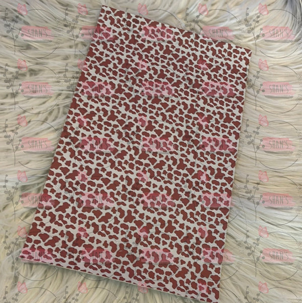 Small Brown Cow Print