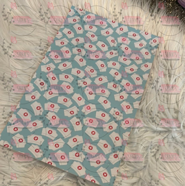Tiffany Blue W White Nurse Hats