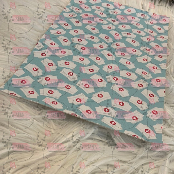Tiffany Blue W White Nurse Hats