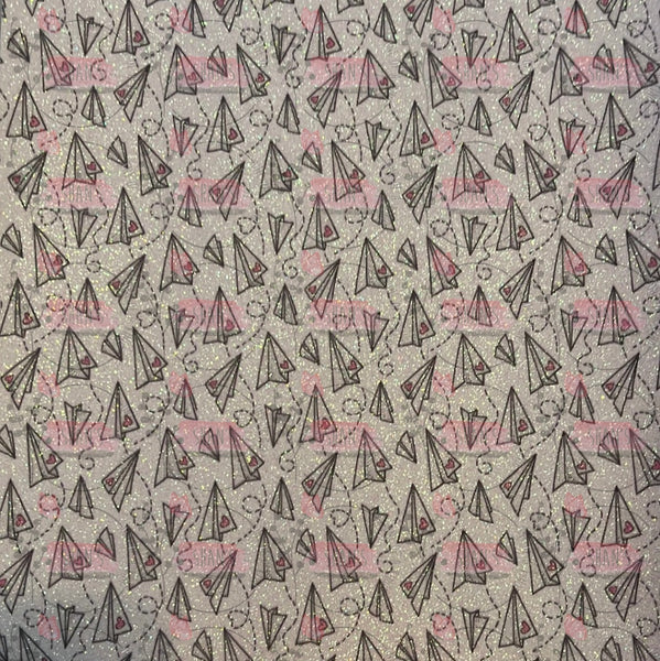 White Glitter Love Letter